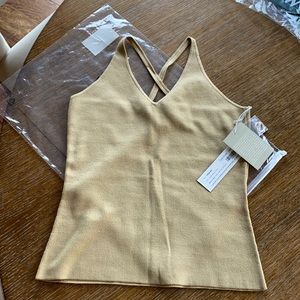 NWT Worth Knit Halter Top in burnished gold